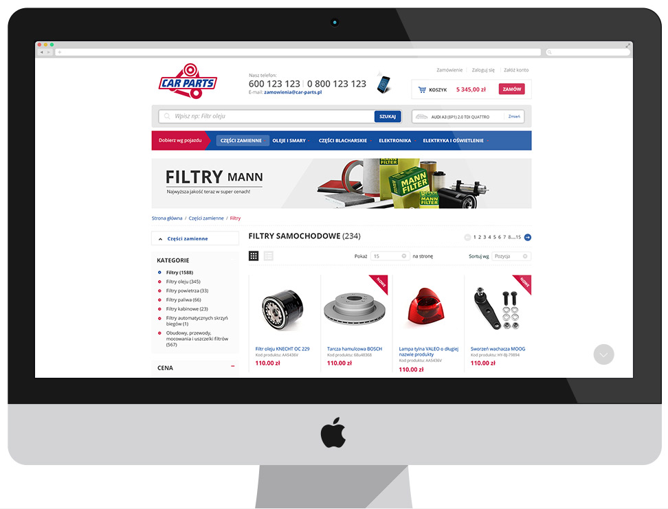 CARPARTS - Internet shop with spare parts