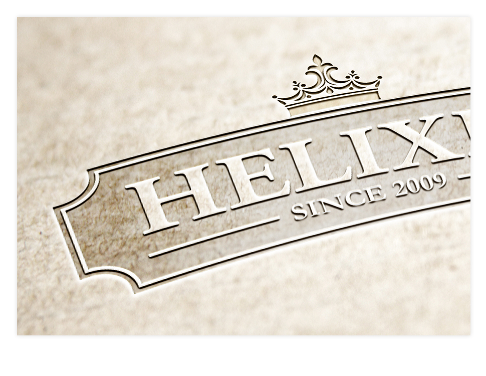 Helixia - opakowania produktowe oraz logo marki