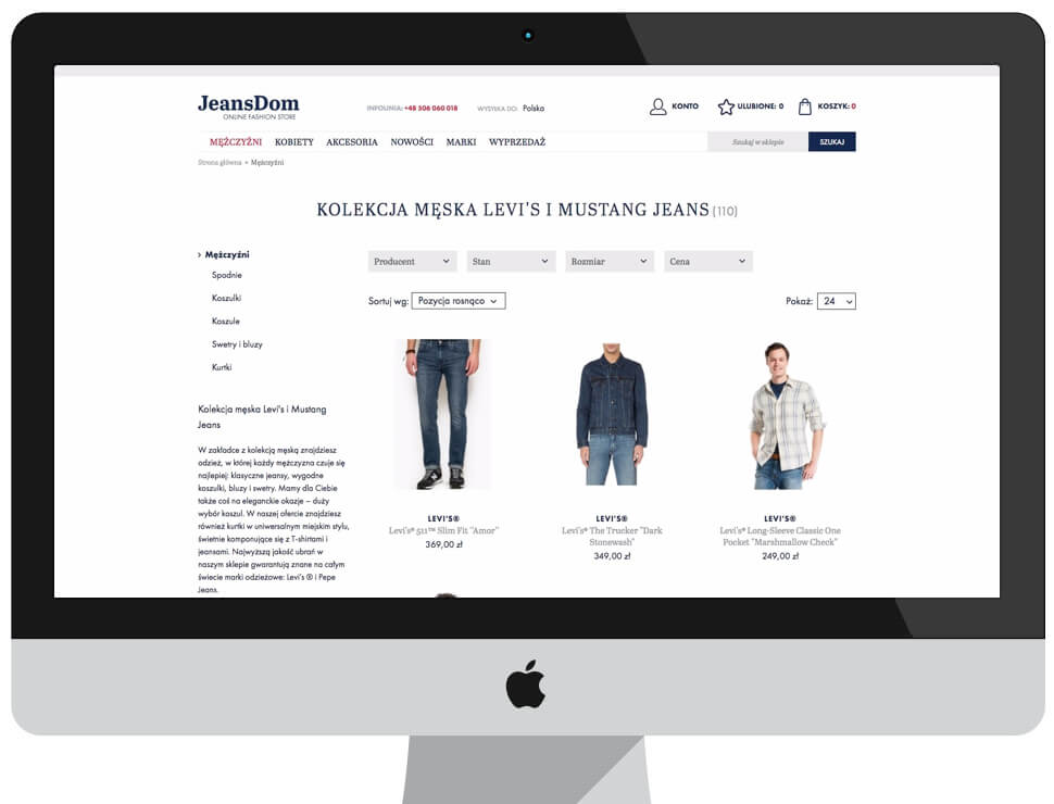 JeansDom - sklep internetowy Magento