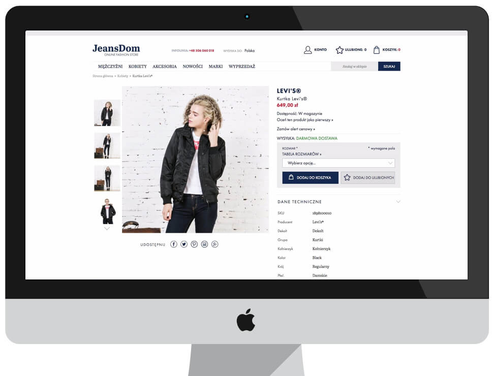 JeansDom - sklep internetowy Magento