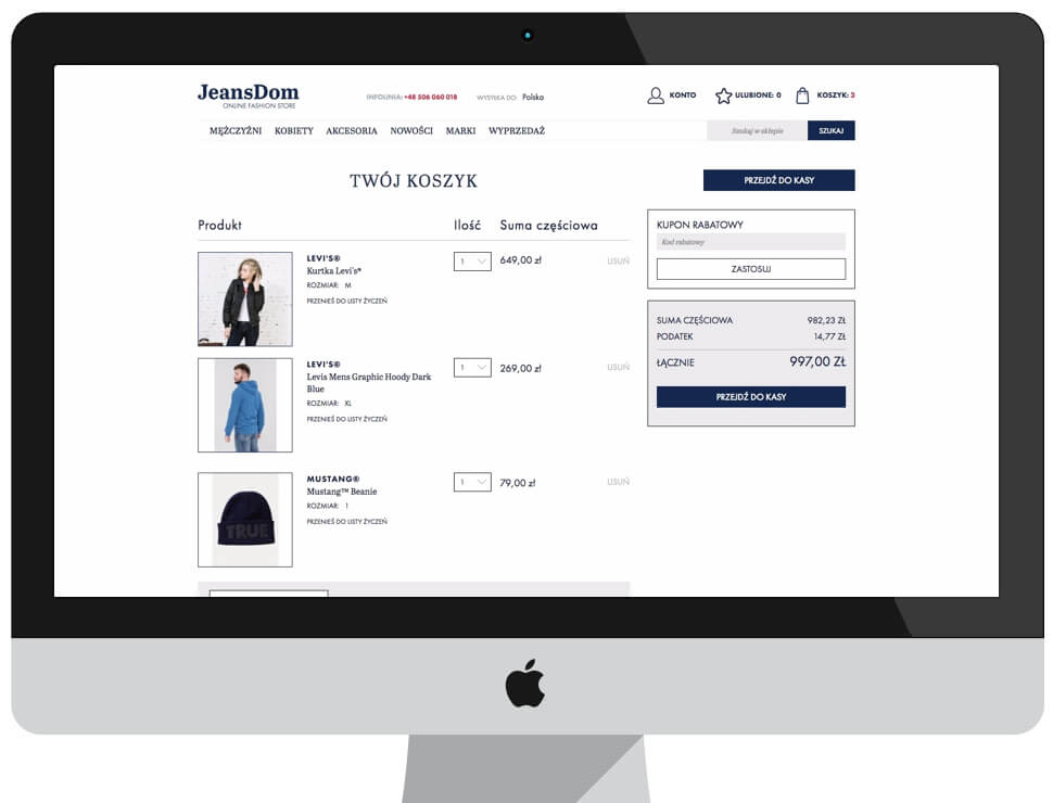 JeansDom - sklep internetowy Magento