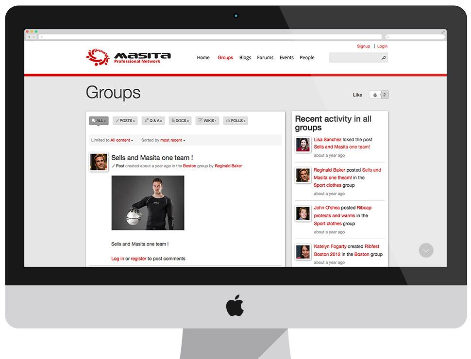 MASITA Professional Network - CMS Drupal