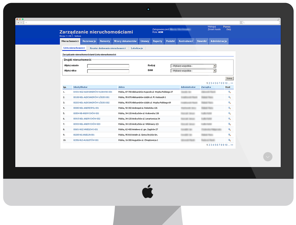 PKO BP - System for managing real estates