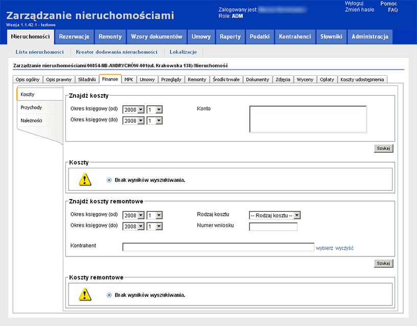 PKO BP - System for managing real estates