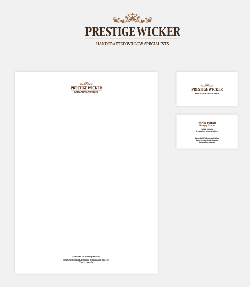 Prestige Wicker - identyfikacja wizualna