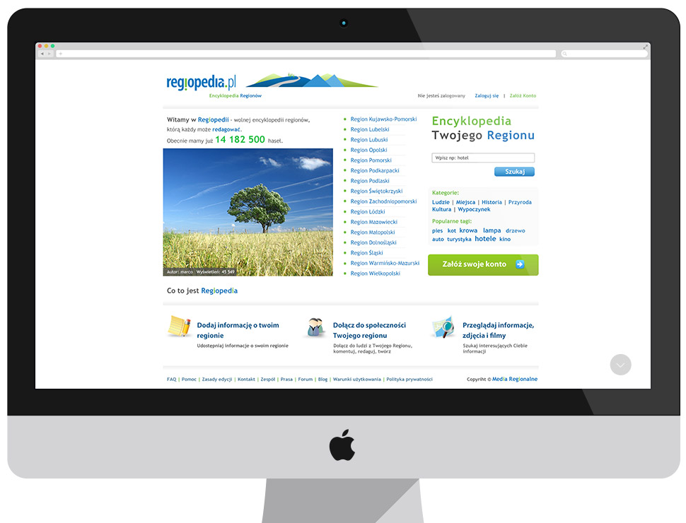 Regiopedia - Internet portals CMS Drupal