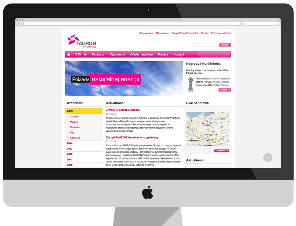 TAURON Wydobycie - Corporate Website CMS Drupal