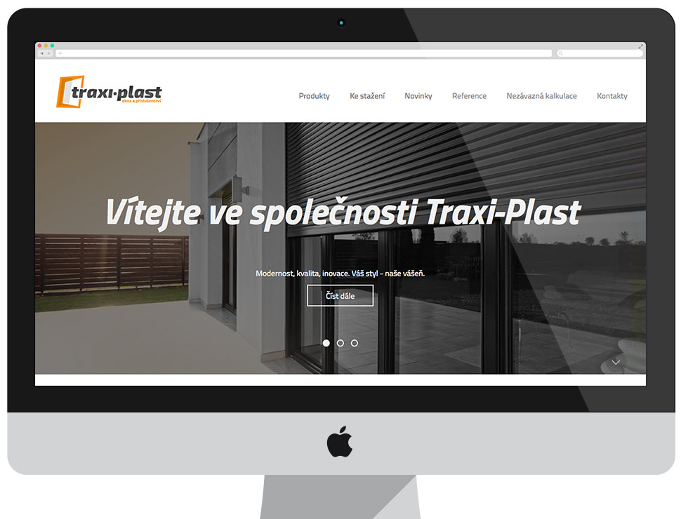 Traxi-Plast strona wizerunkowa dla czeskiego producenta profili okiennych