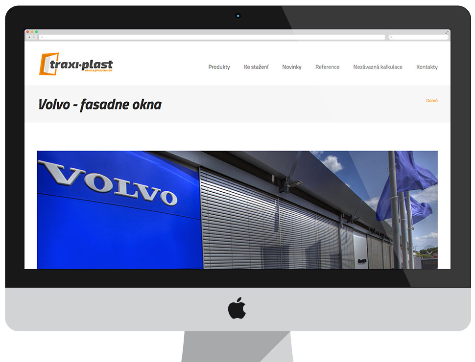 Traxi-Plast - Imagewebsite für tschechischen Hersteller von PVC-Profilen