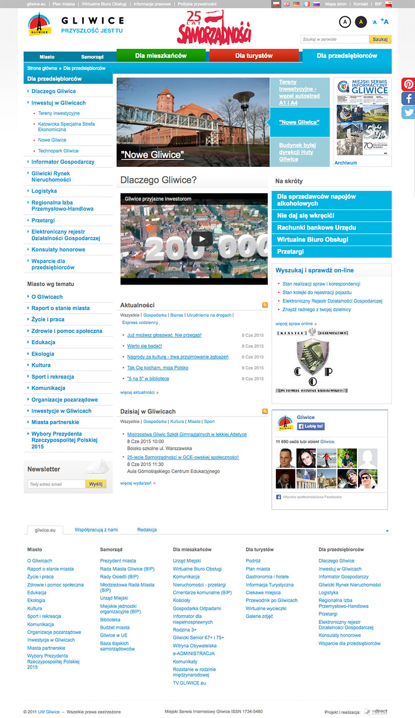 UM Gliwice - City Information portal