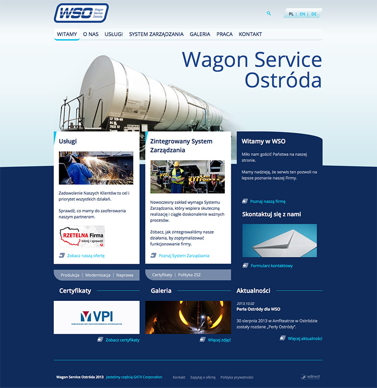 WSO Ostróda - serwis wizerunkowy CMS Drupal