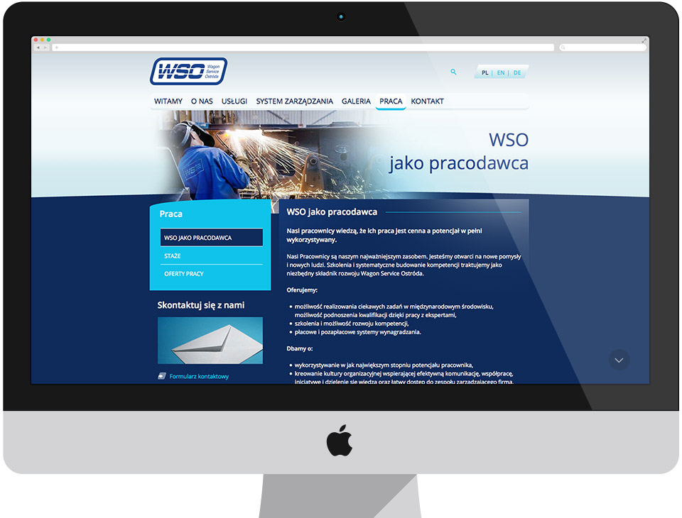 WSO Ostróda - serwis wizerunkowy CMS Drupal